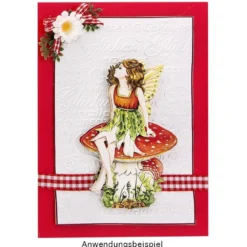 Prägeschablone, Herzlichen Glückwunsch, 14,5cm x 9,5cm