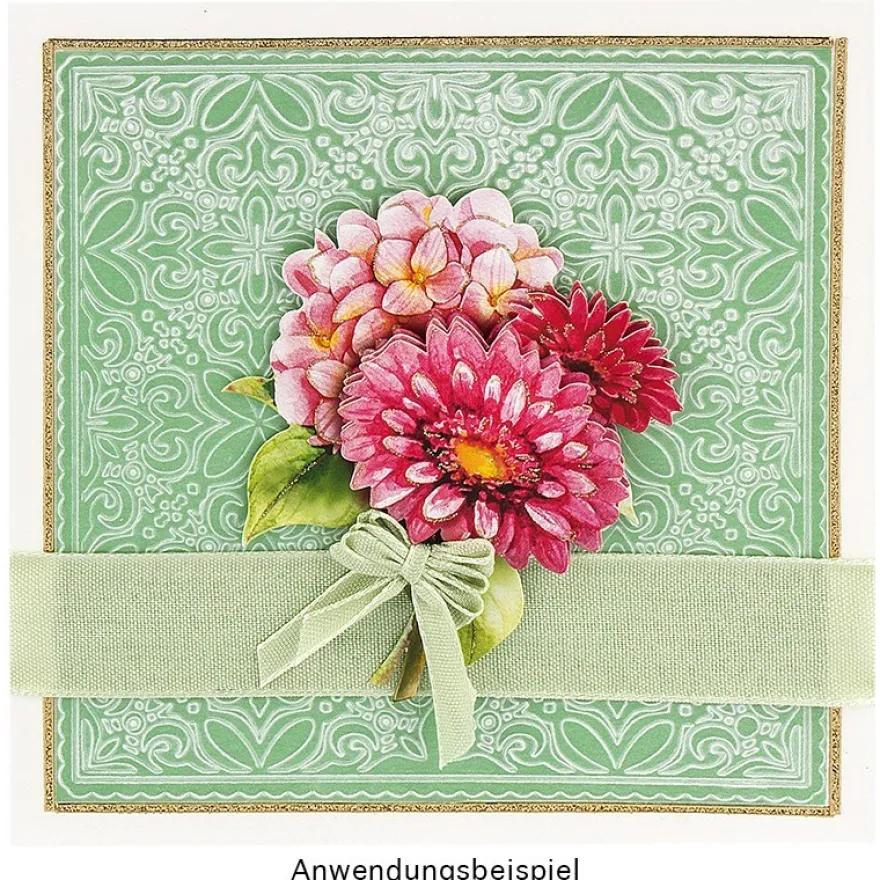 Prägeschablone, Hintergrund Ornamentik 3, 14,7cm x 14,7cm