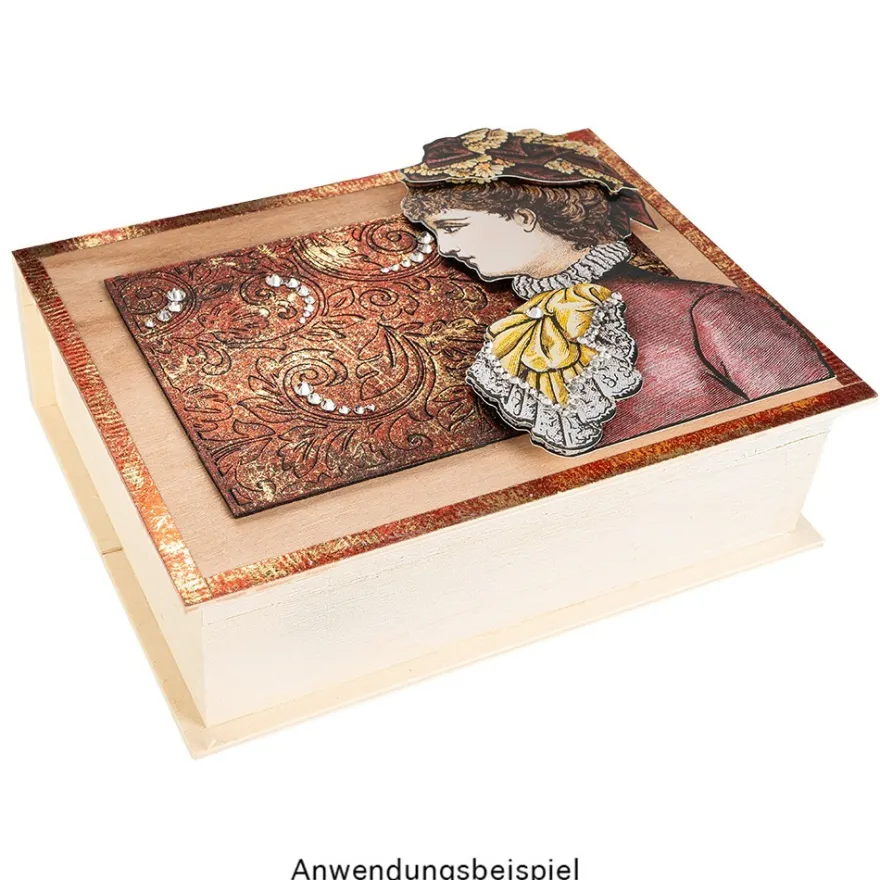 Prägeschablone, Hintergrund Ornamentik 1, 15cm x 10cm