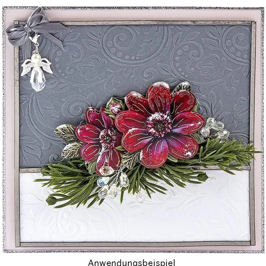 Prägeschablone, Hintergrund Ornamentik 1, 15cm x 10cm