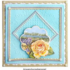 Prägeschablone, Hintergrund Ornamentik 4, 14,7cm x 14,7cm