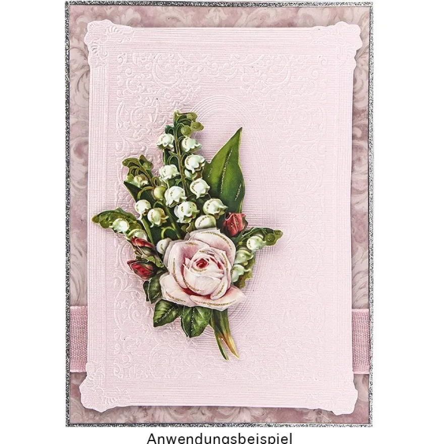 Prägeschablone, Ornamentik 8, 15,5cm x 10,5cm