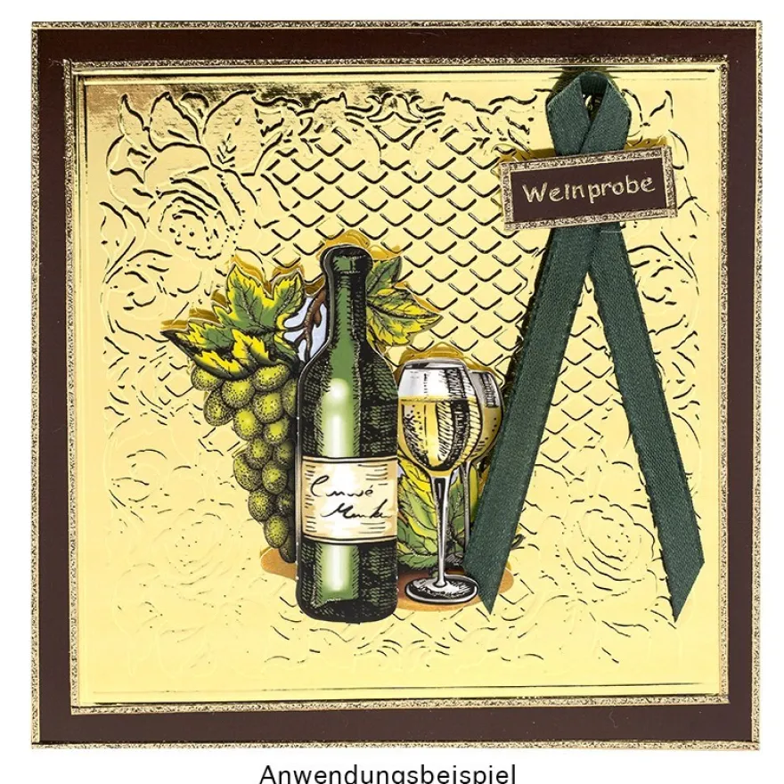 Prägeschablone, Ornamentik 10, 14,5cm x 14,5cm