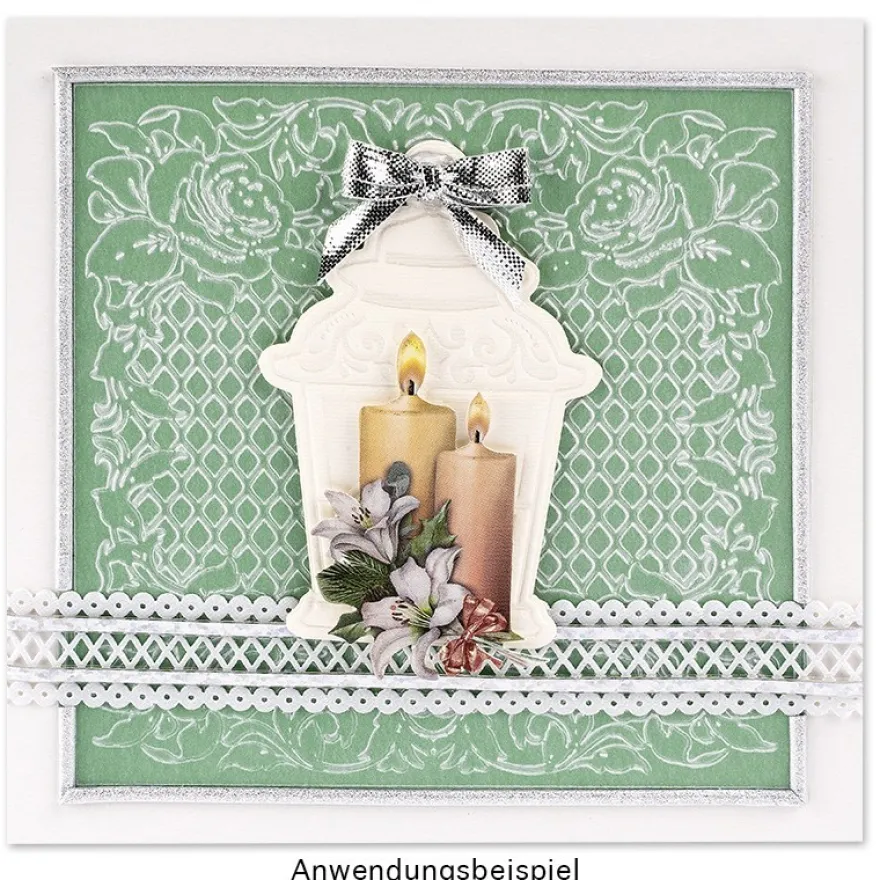 Prägeschablone, Ornamentik 10, 14,5cm x 14,5cm