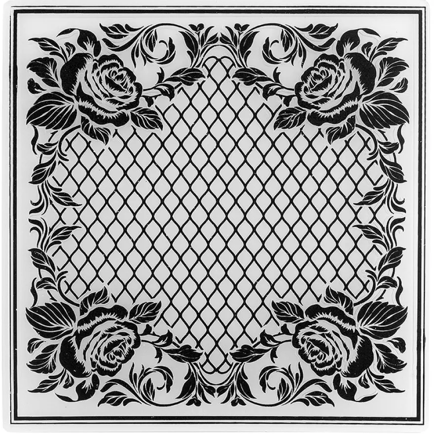 Prägeschablone, Ornamentik 10, 14,5cm x 14,5cm