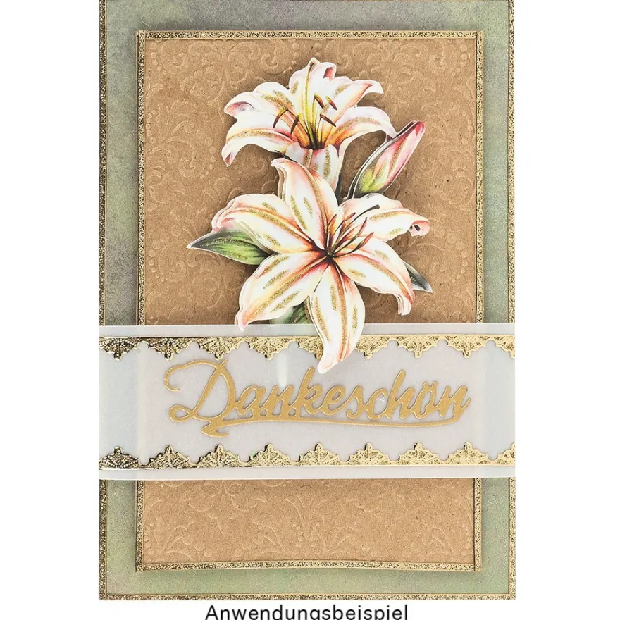 Prägeschablone, Ornamentik 13, 15cm x 10cm