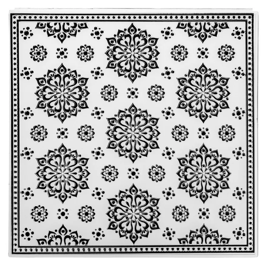 Prägeschablone, Ornamentik 22, 14,5cm x 14,5cm