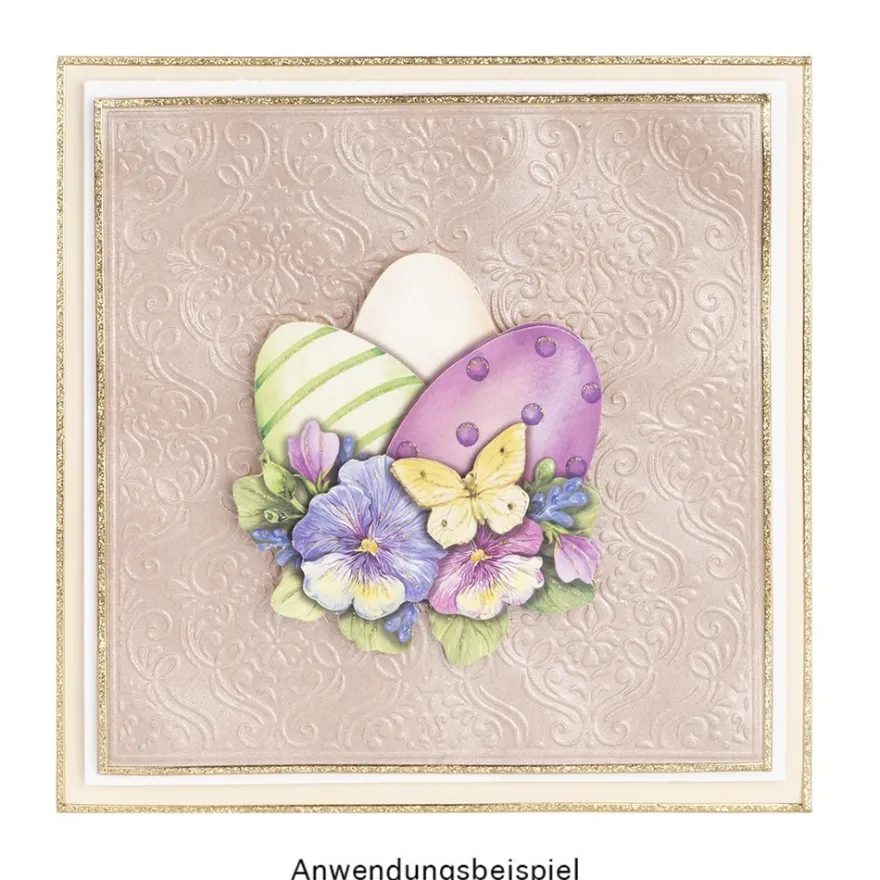 Prägeschablone, Ornamentik 20, 14,5cm x 14,5cm