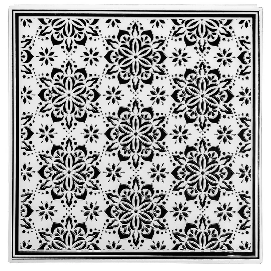 Prägeschablone, Ornamentik 19, 14,5cm x 14,5cm