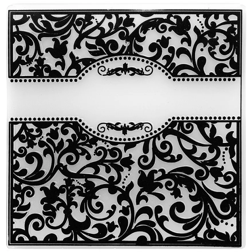 Prägeschablone, Ornamentik 9, 14,5cm x 14,5cm