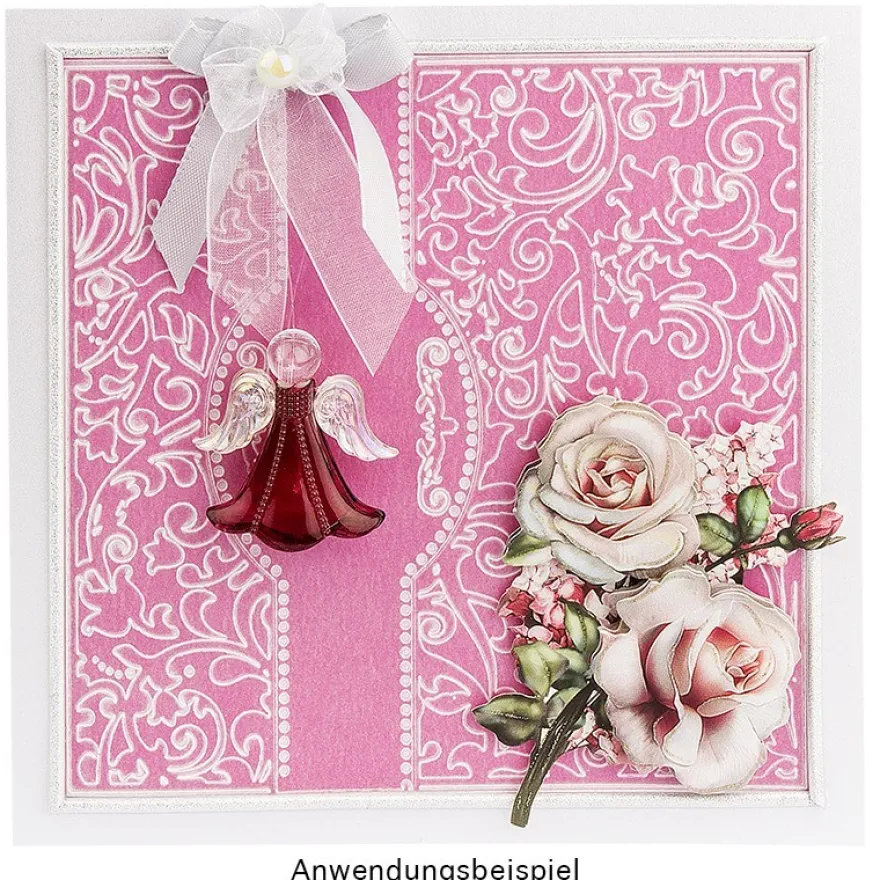 Prägeschablone, Ornamentik 9, 14,5cm x 14,5cm