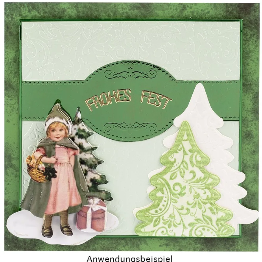 Prägeschablone, Ornamentik 9, 14,5cm x 14,5cm