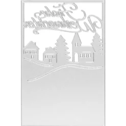 Präge- & Stanzschablone, Frohe Weihnachten, 14,4cm x 9,4cm