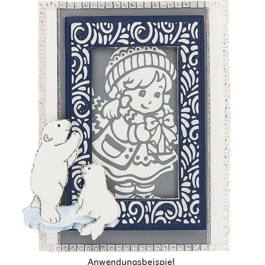 Präge- & Stanzschablone, Hintergrund 1, 13,6cm x 9,4cm