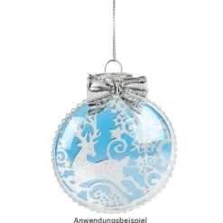 Präge-& Stanzschablonen, Weihnachtskugel, 3 Stück