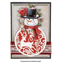 Präge-& Stanzschablonen, Weihnachtskugel, 3 Stück