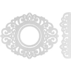 Präge-& Stanzschablonen, Zierdeckchen & Bordüre 1, 3 Stück