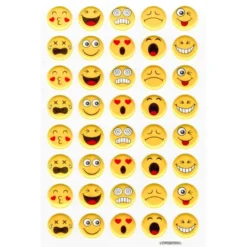 Puffy-Sticker, Emotion, Smileys, 10 x 15 cm