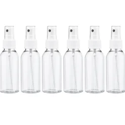 Pump-Sprühflaschen für je 100ml Inhalt, feiner Sprühkopf, 6 Stück