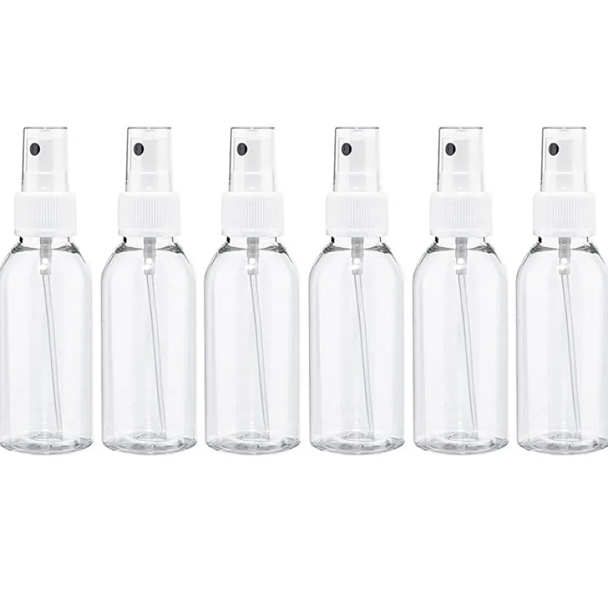 Pump-Sprühflaschen für je 100ml Inhalt, feiner Sprühkopf, 6 Stück