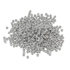 Quetschperlen, Ø 2,5mm, silberfarben, 500 Stück