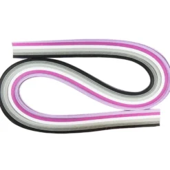 Quilling-Papierstreifen, 54cm lang, 3mm breit, Violett-/Grautöne, 120 Stück
