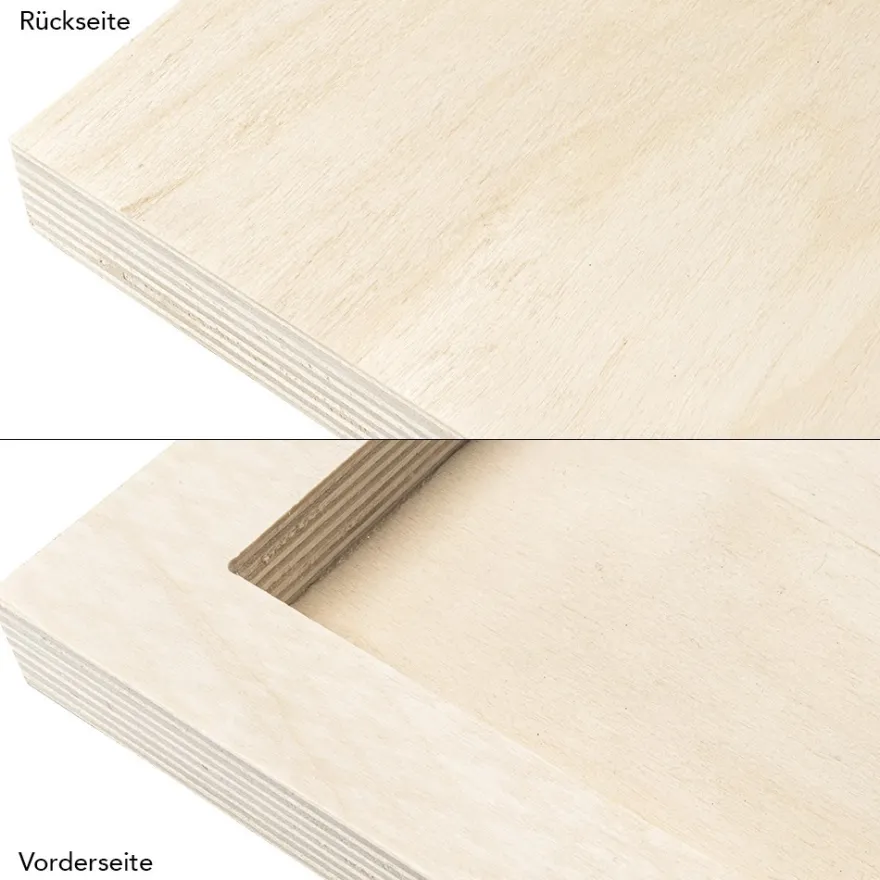 Rahmen, Holz, quadratisch, verschiedene Größen, 5 Stück