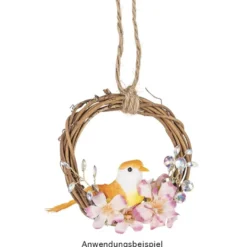 Rattan-Kränze, Ø10cm, 1,5cm stark, braun, 2 Stück