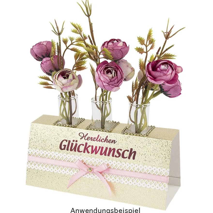 Reagenzgläser mit Korken, 10cm hoch (gemessen ohne Korken), Ø 2,2cm, 48 Stück