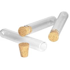 Reagenzgläser mit Korken, 7,5cm hoch, Ø 1,2cm, 40 Stück