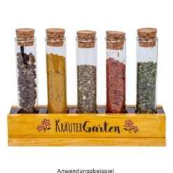 Reagenzgläser mit Korken, 7,5cm hoch, Ø 1,2cm, 40 Stück