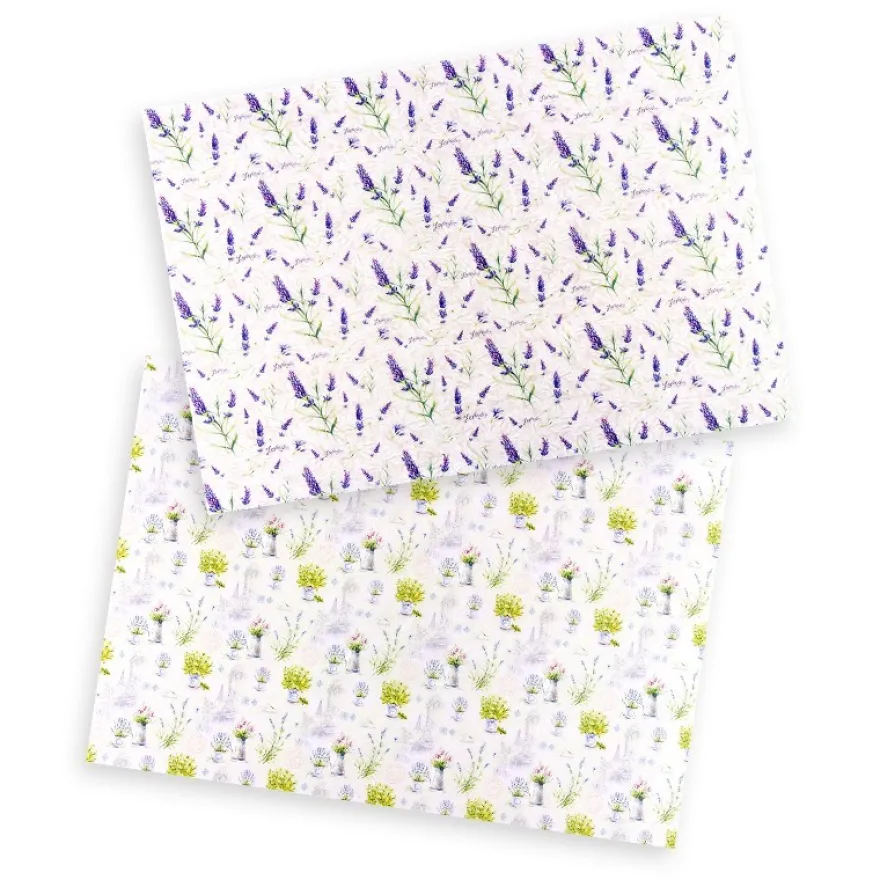Reispapiere "Blüten 1", DIN A4, 2 Designs