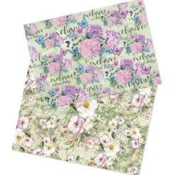 Reispapiere, Blüten 4, DIN A4, 2 Designs