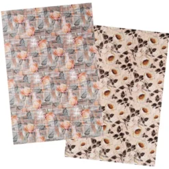 Reispapiere, Blüten 28, DIN A4, 30g/m², 2 Designs