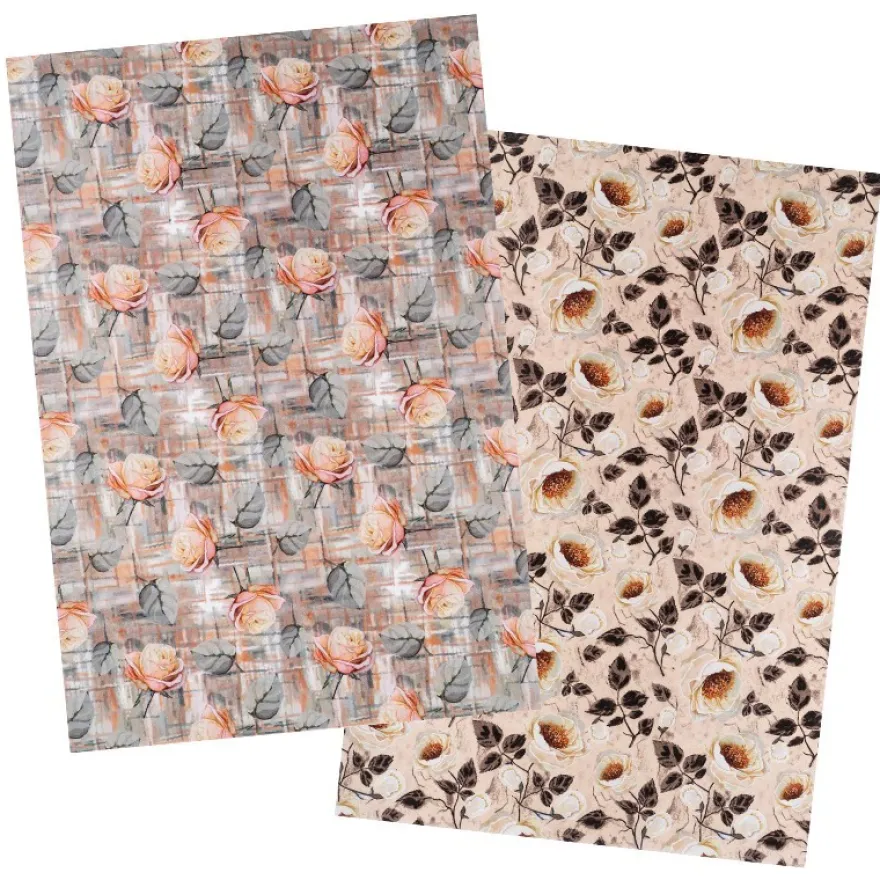 Reispapiere, Blüten 28, DIN A4, 30g/m², 2 Designs
