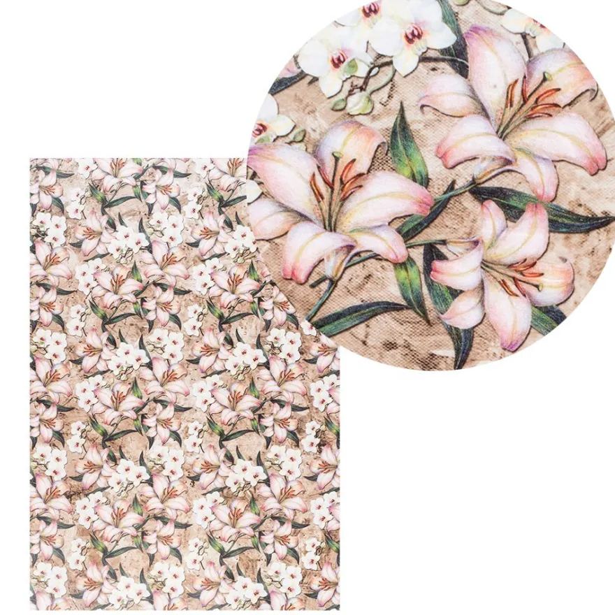 Reispapiere, Blüten 17, DIN A4, 30g/m², 2 verschiedene Designs