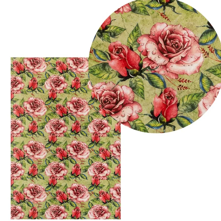 Reispapiere, Blüten 25, DIN A4, 30g/m², 2 verschiedene Designs