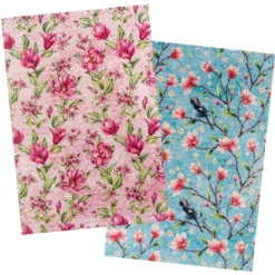 Reispapiere, Blüten 22, DIN A4, 30g/m², 2 verschiedene Designs
