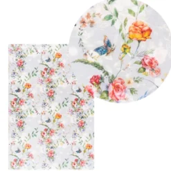 Reispapiere, Blüten 14, DIN A4, 30g/m², 2 verschiedene Designs
