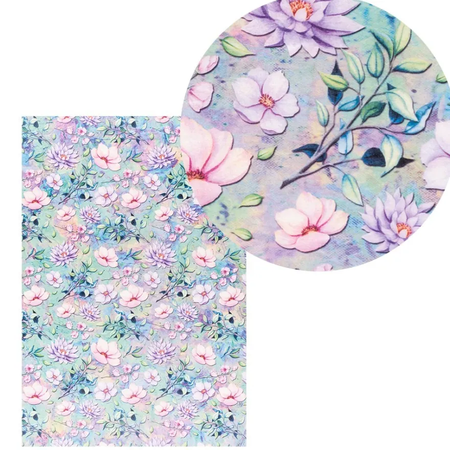Reispapiere, Blüten 15, DIN A4, 30g/m², 2 verschiedene Designs