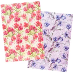 Reispapiere, Blüten 12, DIN A4, 30g/m², 2 verschiedene Designs