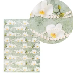 Reispapiere, Blüten 16, DIN A4, 30g/m², 2 verschiedene Designs