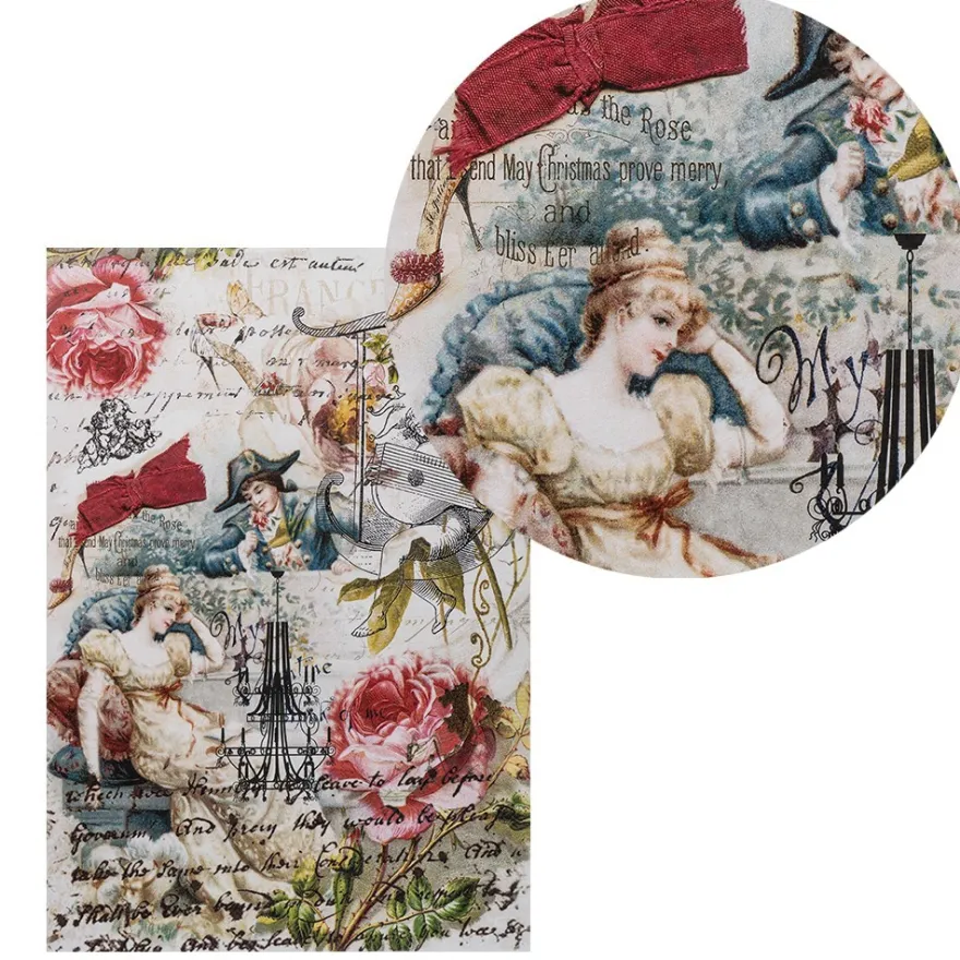Reispapiere, Nostalgie 14, DIN A4, 2 Designs