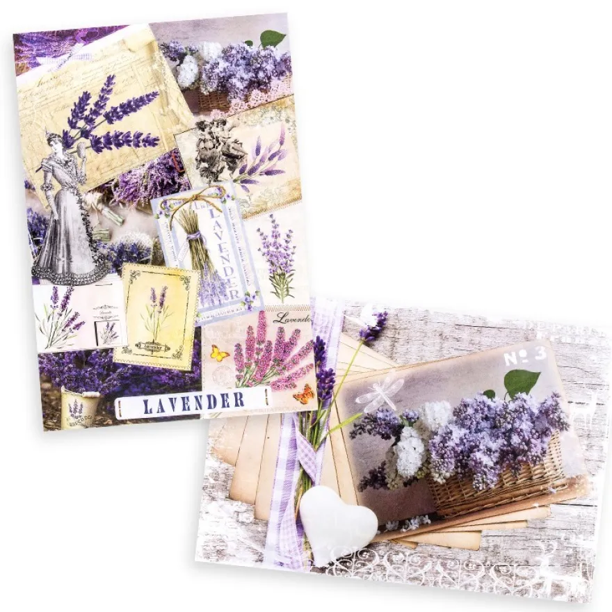 Reispapiere "Vintage 7", DIN A4, 2 Designs