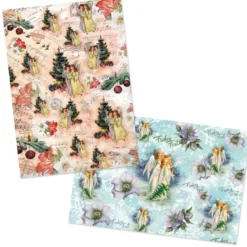 Reispapiere, Weihnachten Engel, DIN A4, 2 Designs