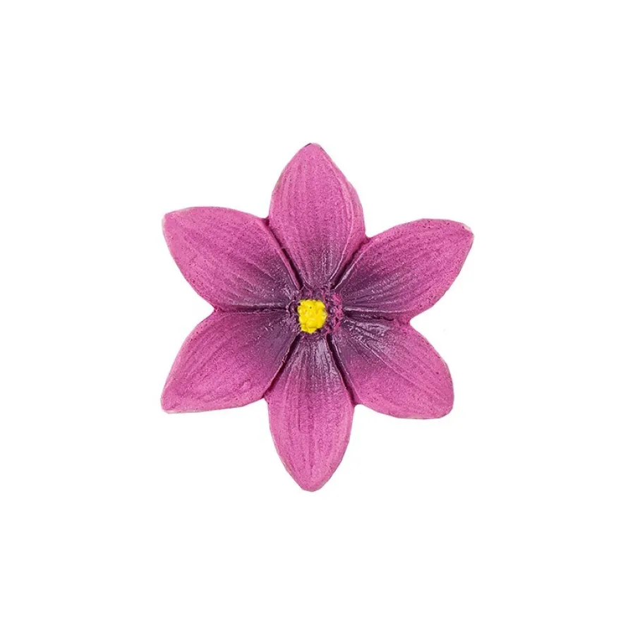 Relief-Blüten, pink, 20 Stück