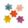 Relief-Blüten, Steinharz, bunt, Ø 2 cm, 10er Set