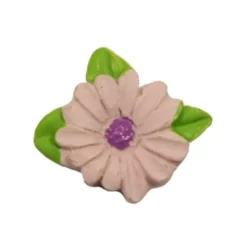 Relief-Blüte, Steinharz, Ø 2,5 cm, 10er Set