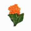 Relief-Blumen, 3 x 2 cm, 10er Set