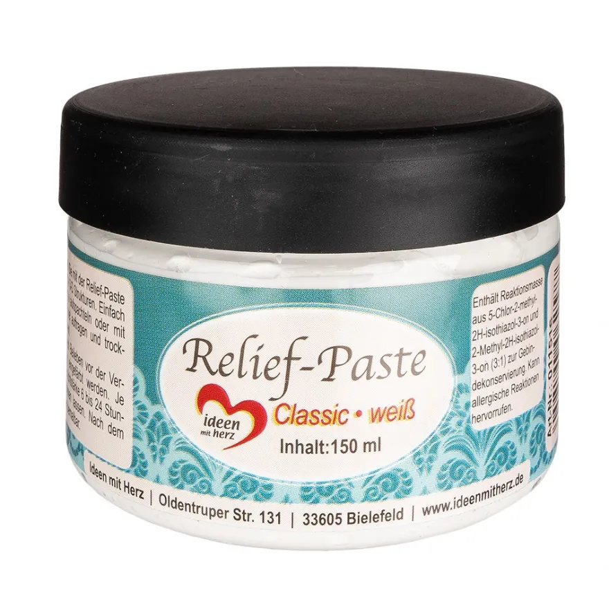 Relief-Paste, classic, weiß, 150ml